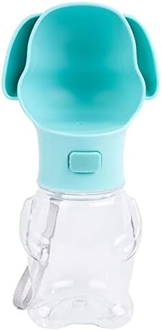  AACARB Cat Water Dispenser, Pet Dog Water Bottle Leak Proof Portable Puppy Water Dispenser Dogs Drinking Feeder For Pets Outdoor Walking Hiking Travelling (Color : Pink Dog)