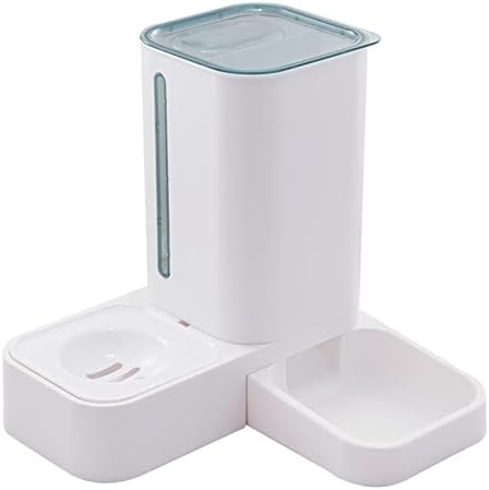  AYENCI Cat Automatic Water, Automatic Pet Feeder Kitten Puppy Feeding Bowl Dog Water Bottle Large Capacity Wet And Dry Separation Food Feeding Container (Color : Gray)