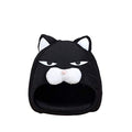  YangYan Cartoon Cat Bed Lovely Pet House For Puppy Cat Warm Soft Cat Cave Tent Waterproof Bottom Sleep Bag Cat Supplies (Color : Black, Size : 38cm38cm38cm)