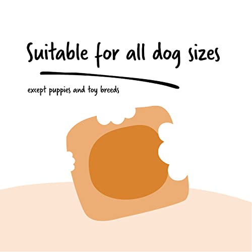  Ultra Chewy Naturals Dog Treats Bone Made In USA Highly Digestible Irresistible Flavors Special Box With Individual Packages (Peanut Butter, 12 Count)