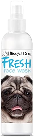  The Blissful Dog Fresh Flat Face Wash - Cleans Facial Folds And Wrinkles, 8-Ounce, Pug