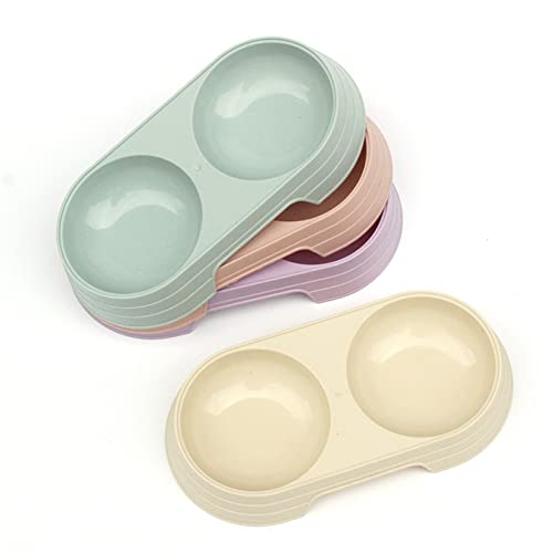  AYENCI Cat Automatic Water, 1pcs Candy Colored Dog Food Bowl For Dogs And Cats (Color : Beige)