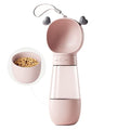  AACARB Cat Water Dispenser, Dog Going Out Water Cup Dog Canteen Portable Accompanying Cup Dog Walking Water Bottle Pet Drinking Water Feeding Water Dispense (Color : Pink)