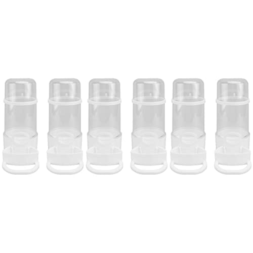  Iplusmile 6 Pcs Jug Parrots White Hanging Cup Drinker Pets Lovebirds Leak- Kit Pajaros Bowl Container, Proof Bird Dispenser- Pet Farm Dog Supplies Container Para Drinkers Bottle Budgie