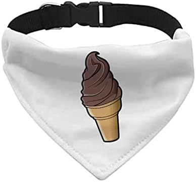 GENERIC Ice Cream Pet Bandana Collar - Food Scarf Collar - Graphic Dog Bandana (S)