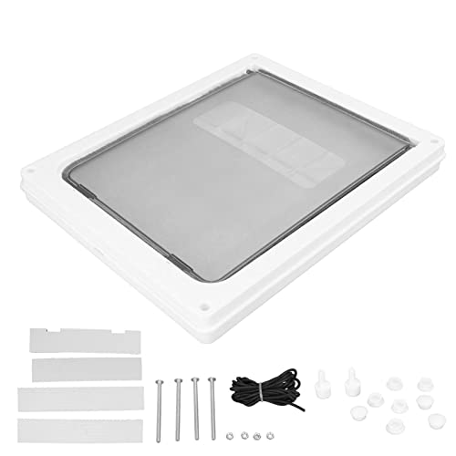  Cat Door, Pet Flap Door Guard Food Screw Fixing Glossy Automatic Closing Controllable Access For Dog Holes For Cat Holes (L)
