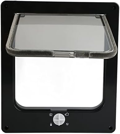  Interior Cat Flap, Automatic Window Closing Function Antiwear Cat Flap For Hollow Interior Dog Door (XL)