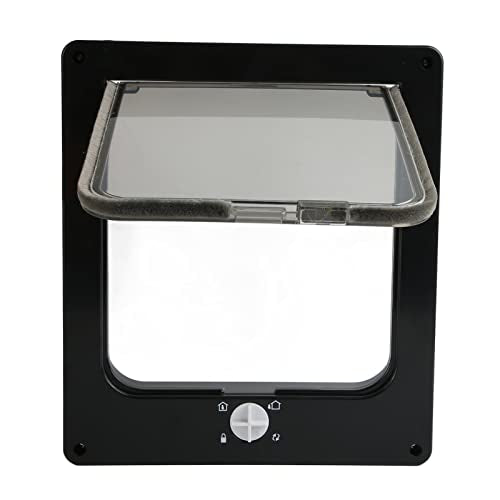  Interior Cat Flap, Automatic Window Closing Function Antiwear Cat Flap For Hollow Interior Dog Door (XL)