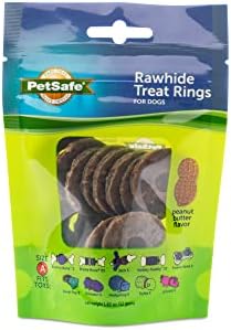  PetSafe Treat Rings - 16 Rings - Size B - Original & Busy Buddy Bristle Bone - Treat-Holding Toy For Dogs - Purple, Large