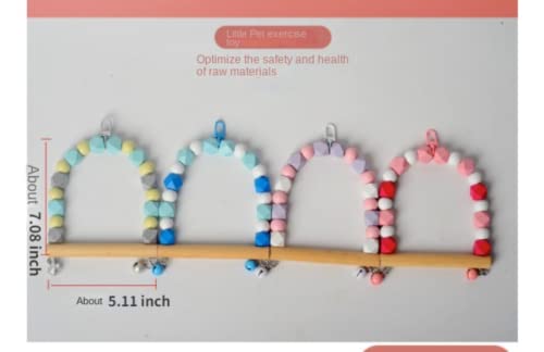  U-Swing Flying Squirrel Cage Climbing Decoration Supplies Pet Bird Standing Pole Sugar Glider Parrots Birds Rats Other Small Pets Supplies (Single Piece A)
