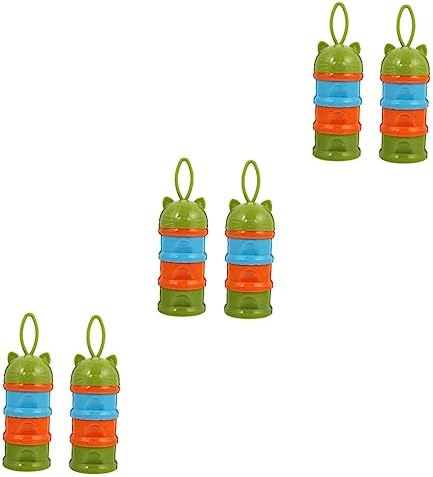  POPETPOP 6 Pcs Bird Feeder Water Cup Drink Dispenser Colorful Drinking Glasses Travel Cockatiel Outdoor Bird Aviary Bird Treat Box Bird Supply Parrot Feeder Cup Green Food Snack Cup