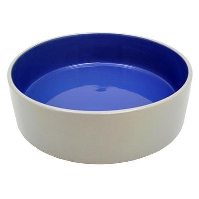  Stoneware Pet Food And Water Crock 9.5 Inch 2 Pack