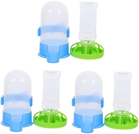  Birdseed 8 Pcs Proof Plastic Bunny Cup Parrot Lovebirds Drinking Birds Fountain Dog Farm Food Wild Bottle Bowl Dispenser For Garden Waterer Cat Parrots Feeder Tray Squirrel-