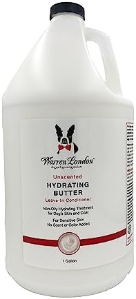  Warren London Hydrating Butter Leave In Pet Conditioner For Dogs | Lotion For Skin And Coat | Aloe Puppy & Dog Conditioner For Hair Detangler, Dry Skin, & Pet Fur Dandruff | Use After Dog Shampoo & Bathing | Made In USA | Guava 8oz