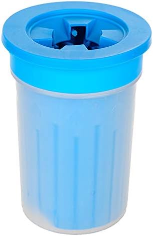  Kuntrona Pet Foot Clean Cup For Dogs Cats Cleaning Tool Soft Plastic Washing Brush Paw Washer Accessories Blue 10.5x10.5x8.2cm