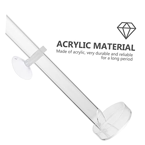  NOGRAX 1 Set Fish Tank Feeding Tube Clear Glass Clear Tray Auto Feeder Fish Feeder Tube Water Food Dish Acrylic Shrimp Feeding Tube Fish Feeding Supply Feeding Tube With Sucker Automatic Feeder (Colo