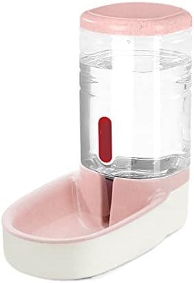  AACARB Cat Water Dispenser, Pet Automatic Feeder Dog Water Bottle Large Capacity Cat Pet Food Feeder Drinking Water Dispenser Bowl Cat Accessories (Size : Pink Drinking Water)
