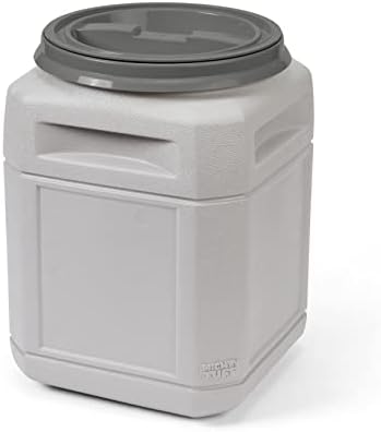  Mighty Tuff 13 Gallon/up To 54 Pound Pet Food Storage Container With Airtight Lid And Built-In Handles For Easy Transport, Made For Durable And Versatile Storage