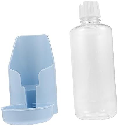  Yardwe Parrot Drinking Fountain Automatic Bird Feeder Bird Water Cup Bird Cage Feeder Small Dog Water Dispenser Bird Food Cockatiel Clear Water Bottles Bird Parrots Feeder Plastic Blue