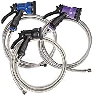  Master Equipment 6-in-1 Spray Hoses — Versatile, Brightly Colored Hoses For Use In Pet Grooming Shops - 60", Blue