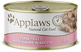 Applaws Natural Wet Cat Food, 24 Pack, Limited Ingredient Food For Cats, Chicken Breast With Cheese In Broth, 2.47oz Cans