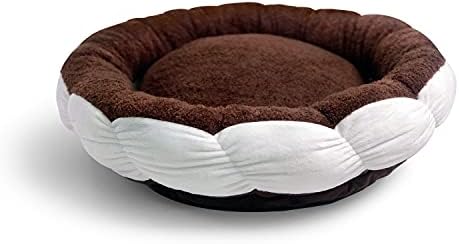  TONBO Soft Plush Small Cute And Cozy Food Dog Cat Bed, Washer And Dryer Friendly (Burger)