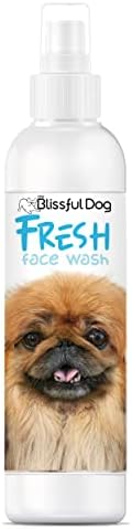  The Blissful Dog Fresh Flat Face Wash - Cleans Facial Folds And Wrinkles, 8-Ounce, Pug
