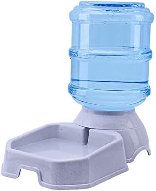  AYENCI Cat Automatic Water, 3.8L Dog Bowl Automatic Cat Feeder Large Capacity Pet Bowl Water Bottle For Cat Food Dish Water Dispenser Pet Feeding Supplies (Color : Green Food Feeder)