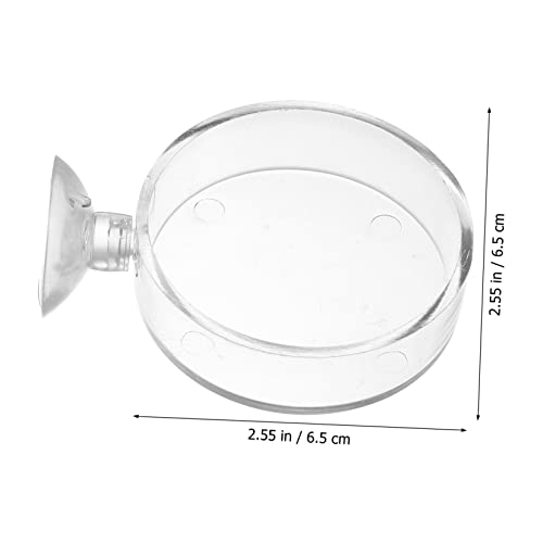  EVANEM 5pcs Aerial Feeding Bowl Vessel Tools Auto Feeder Fish Feeding Cup Acrylic Fish Feeder Fish Tank Feeding Ring Shrimp Feeder Bowl Aquarium Fish Food Container Fish Feeder Food Plant