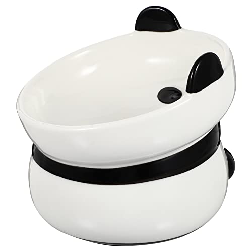  Hemobllo Anti- Flip Cat Bowl Pet Food Bowl Non- Slip Neck Guard Pet Puppy Eating Bowl