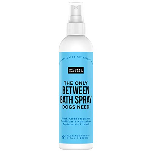  Natural Rapport Female Dog Cologne Spray With Floral & Coconut Scent - The Only Between Bath Spray Dogs Need - Convenient, Between-Bath Dog Deodorant Spray And Pet Urine Odor Eliminator Perfume (Female, 8 Fl Oz.)