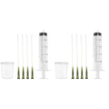  Ipetboom 2 Sets Bird Feeding Set Pet Parrot Milk Feeding Birds Feeding Cup Liquid Feeder Hoses Tube For Peony Cockatiel Rabbit Hamster Small Animals