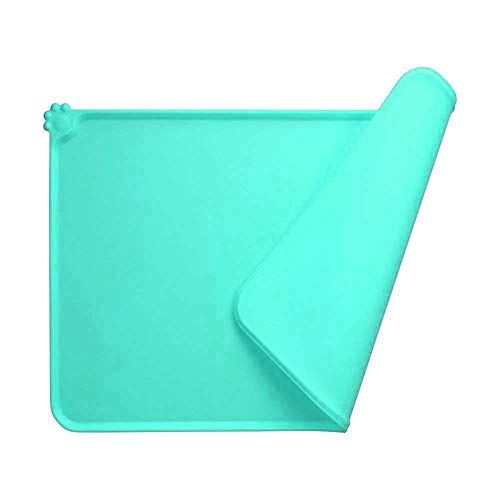  TYUXINSD Beautiful Cat Cushion Silica Gel Waterproof Cat Litter Mat Durable Non Slip Dog Mattress Protect Floor And Carpet Easy Clean Pet Bed Mat For Kittens Black (Color : Green)