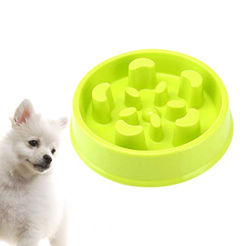  Balacoo Plastic Slow Feeder Cat Feeding Devices Puppy Feeder Dog Bowls Dog Slow Bowl Anti Dog Food Bowl Plastic Dog Food Feeding Bowl For Pet Dog (Light Green) Puppy Pet Slow Feeder Bowl