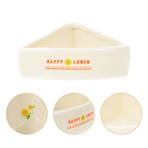  NOGRAX 5pcs Feeding Container Rat Washable Cute Pet Small Pets Animal Household Dispenser Corner Holder Chinchilla For Lovely Pig Dish Bowl Rabbit Tray Feeder Bird Guinea Glider Adorable Feeder (Colo