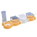  AYENCI Cat Automatic Water, Dog Bowl Cat Feeder Bowl For Dogs Automatic Water Bottle Drinking Bowl Pet Food Bowl Cat Food Double Three Four Bowl Puppy Feeder (Size : Four Bowls Yellow)