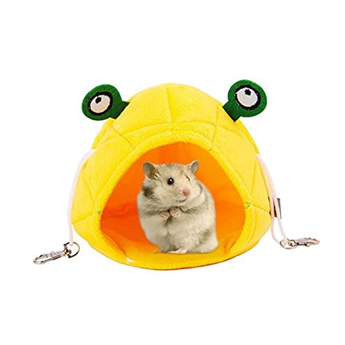  JKXWX Pet Hammock Cute Pet Nest Fruit Animal Food Nest Hanging Bed Hamster Hammock Small Animal Accessories For Hamster Rabbit Pet Hammock Bed (Color : Light Grey)