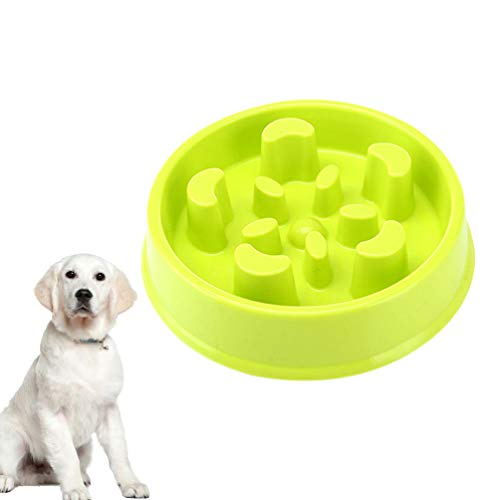  Balacoo Plastic Slow Feeder Cat Feeding Devices Puppy Feeder Dog Bowls Dog Slow Bowl Anti Dog Food Bowl Plastic Dog Food Feeding Bowl For Pet Dog (Light Green) Puppy Pet Slow Feeder Bowl