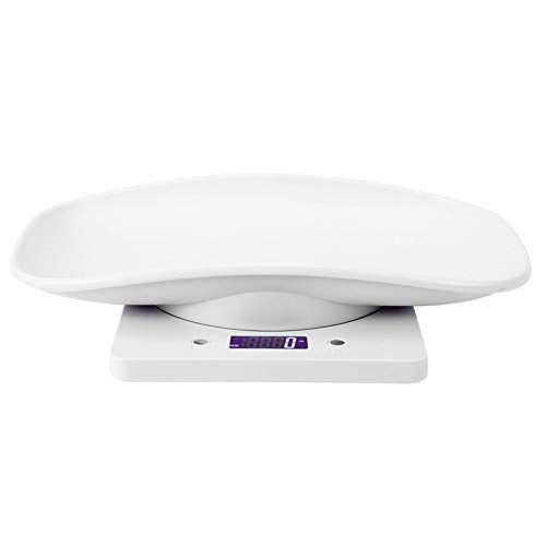  MOUMOUTEN 1G~10 Kg Digital Electronic Scale, ABS White Black Light Display Electronic Weight Scale Digital Scale For Puppy Cat Rabbit Tortoise Piglet Animals