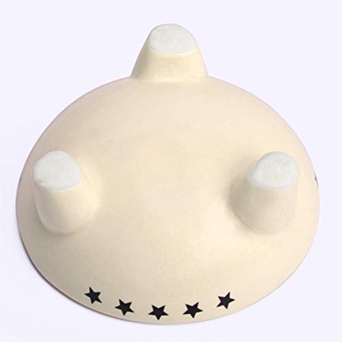  Cat Bowls Pet Bowl Pet Table Ceramic Bowl Dogs Cat Food Bowl Small Pet Dish On Stand Dog Food And Water Bowls (White) Cat Bowl