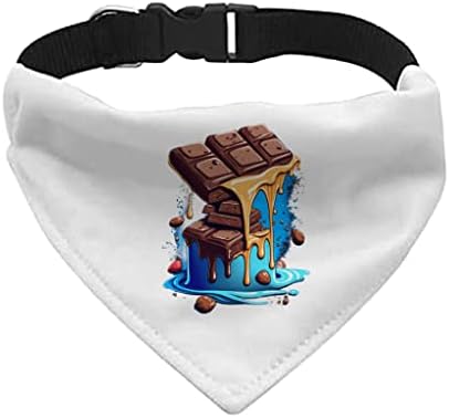 GENERIC Chocolate Pet Bandana Collar - Food Scarf Collar - Best Design Dog Bandana - S