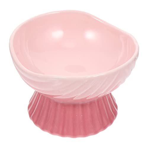  POPETPOP Food Containers Food Containers Plates Ceramic Raised Cat Food Ceramic Tilted Pet Feeder Waterer Porcelain Pet Dish With Stand For Cats Dogs Feeding Dog Food Container Dog Food Container