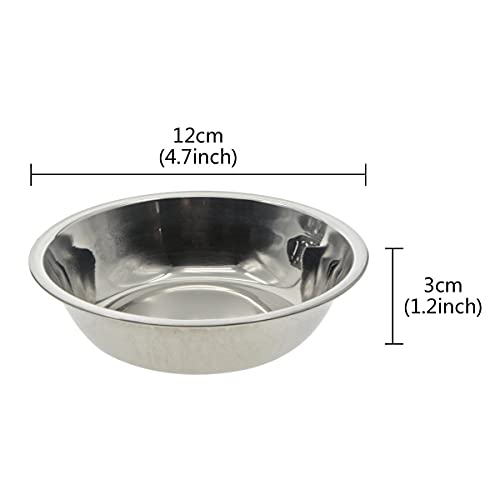  Saim Dog Bowls With Stand Stainless Steel Raised Food And Water Bowl For Small Pet Elevated Food And Water Feeder