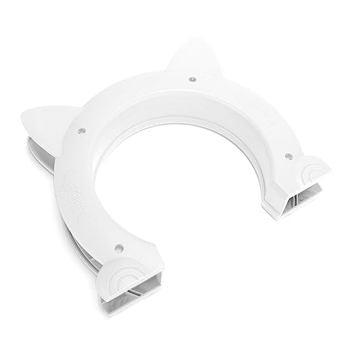  Cat Door Interior Door, Cat Pass Through Door Pet Door Hidden Litter Box Pet Door, Secure Pet Proof Gate Latch, Easy DIY Setup, Secured Installation For Cats, Kitties And Small Dogs (White)