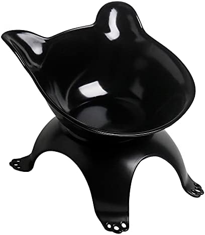  Elevated Cat Bowls,Double Cat Dog Bowls,15°Tilted Raised Cat Bowls,Cat Food Bowls Protective Cat Feeder Bowl For Cats And Small Dogs