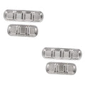  4 Pcs Stainless Steel Plate Nut Tray Automatic Rabbit Feeder Nut Dispenser Pet Feeder Plate Hamster Food Tray Rabbit Food Dish Fodder Tray Small Feeding Tray Stainless Feeding Tray