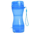  AACARB Cat Water Dispenser, Dog Feeders Large Water Bottle Feeder Dogs Bowl Dispenser Animal Waterer Puppy Pet Food Drinking Container (Size : Blue)