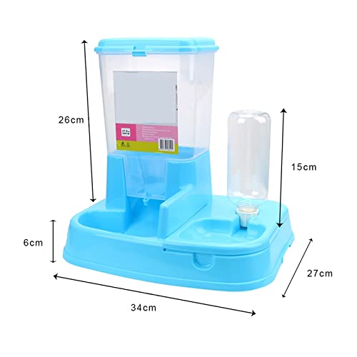  AACARB Cat Water Dispenser, Pet Automatic Feeders Drinking Bowl For Dog Food Dispenser Water Drinking Large Capacity Cat Feeding Bottle Pet Supplies (Color : Green)