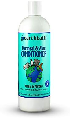  Earthbath Oatmeal & Aloe Conditioner, Vanilla & Almond, 16 Oz – Dog Conditioner For Allergies & Itching, Dry Skin – Made In USA