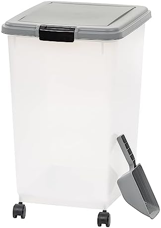  Amazon Basics Airtight Dog Food Storage Container With Scoop, 47 QT